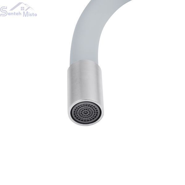 Смеситель для кухни с гибким изливом Kroner KRP Edelstahl Klassisch - ESG035GRA CV024354 фото