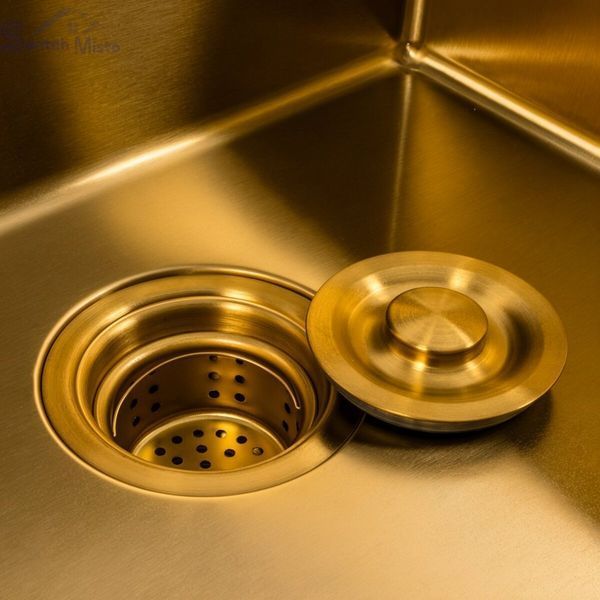 Кухонный комплект: Valeso Handmade 50x50 PVD Gold + Valeso JW449 PVD Gold SM5115 фото
