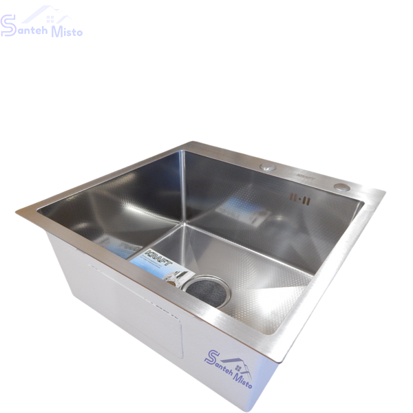 Комплект кухонної мийки Kraft KRF 5050 decor (3.0/1.0 мм) SM3090 фото