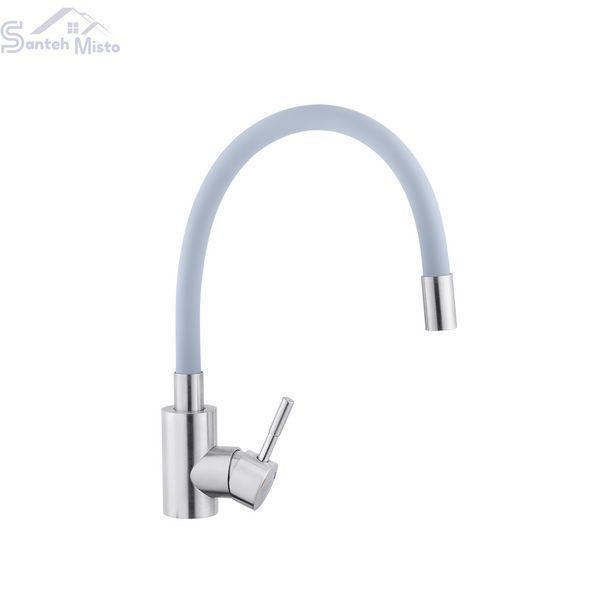 Смеситель для кухни с гибким изливом Kroner KRP Edelstahl Klassisch - ESG035GRA CV024354 фото