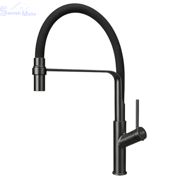 Комплект кухонной мойки Kroner KRP Schwarze - 7849RHM PVD Графит SM026609 фото