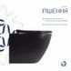 Унітаз підвісний Qtap Robin New Ultra Quiet безобідковий з сидінням Soft-close MATT BLACK QT13332381АSMB SD00052574 фото 2