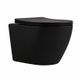 Унітаз підвісний Qtap Robin New Ultra Quiet безобідковий з сидінням Soft-close MATT BLACK QT13332381АSMB SD00052574 фото 6