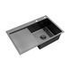 Комплект кухонной мойки Kroner KRP Schwarze - 7849RHM PVD Графит SM026609 фото 7