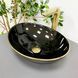 Умывальник (раковина) VBI PARMA BLACK GOLD EDGE накладной VBI-011012 фото 1