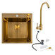 Кухонный комплект: Valeso Handmade 50x50 PVD Gold + Valeso JW449 PVD Gold SM5115 фото 1