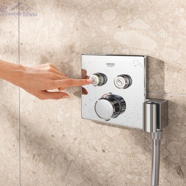 Душова система прихованого монтажу термостатична Grohe QuickFix Precision SmartControl Cube 34876000 CV033248 фото