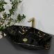 Умивальник (раковина) VBI VENEZIA MARBLE BLACK GLOSSY накладний VBI-012405 фото 1