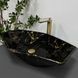 Умивальник (раковина) VBI VENEZIA MARBLE BLACK GLOSSY накладний VBI-012405 фото 4