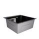 Комплект кухонной мойки Lidz Handmade H5050B Black PVD 3,0/1,0 мм SM368 фото 5