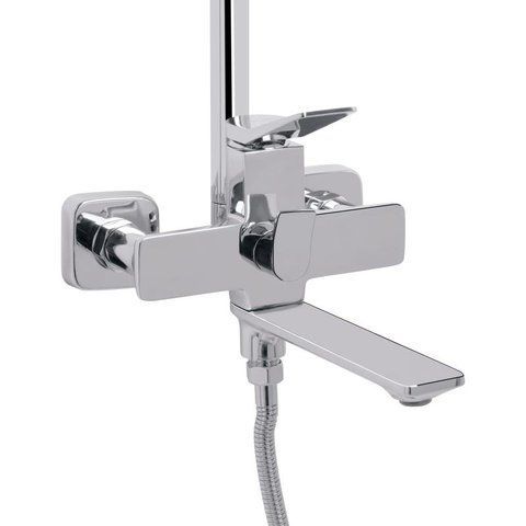 Душова система універсальна Qtap Presto на три споживачі (з виливом) QTPRE111CRM45575 Chrome SD00051699 фото