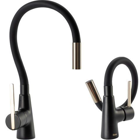 Смеситель для кухни REA ICON BLACK GOLD REA-B5682 фото