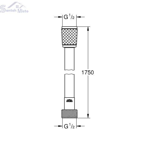 Шланг для душа Grohe VitalioFlex Trend 1750 мм 28742002 CV032478 фото