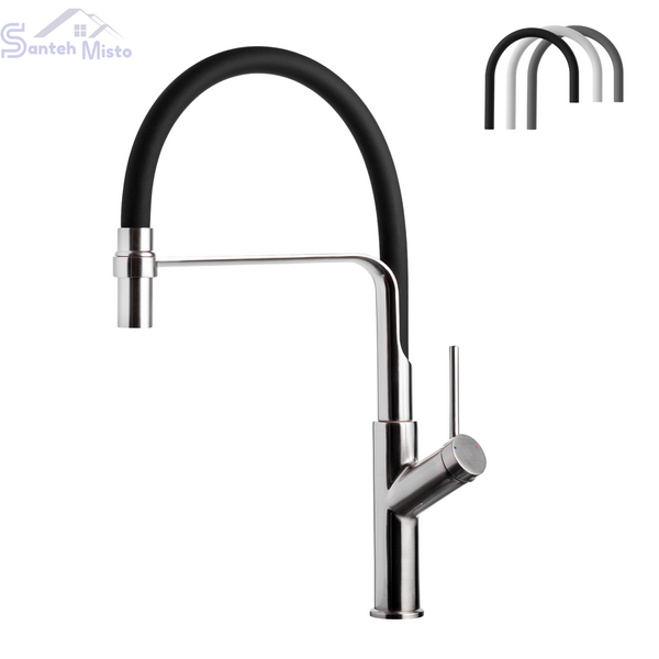 Комплект кухонної мийки Kraft KRF 5448 decor (3.0/1.0 мм) SM9508 фото