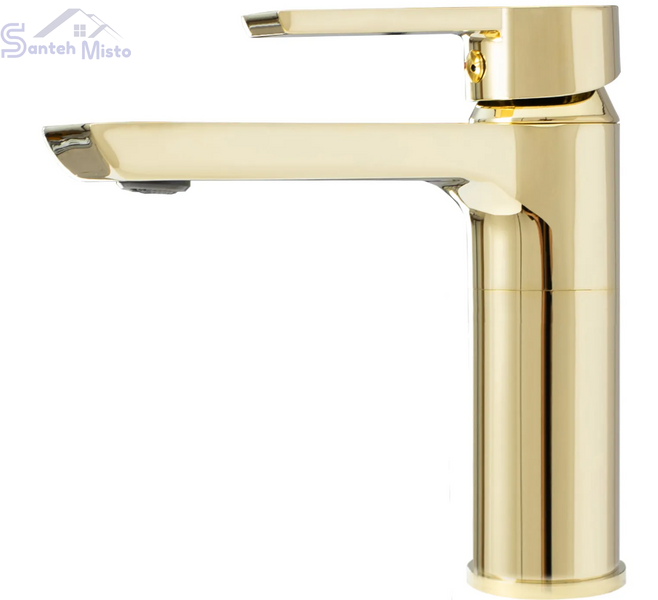 Змішувач для раковини (умивальника) REA ARGUS GOLD золотий низький REA-B6212 фото