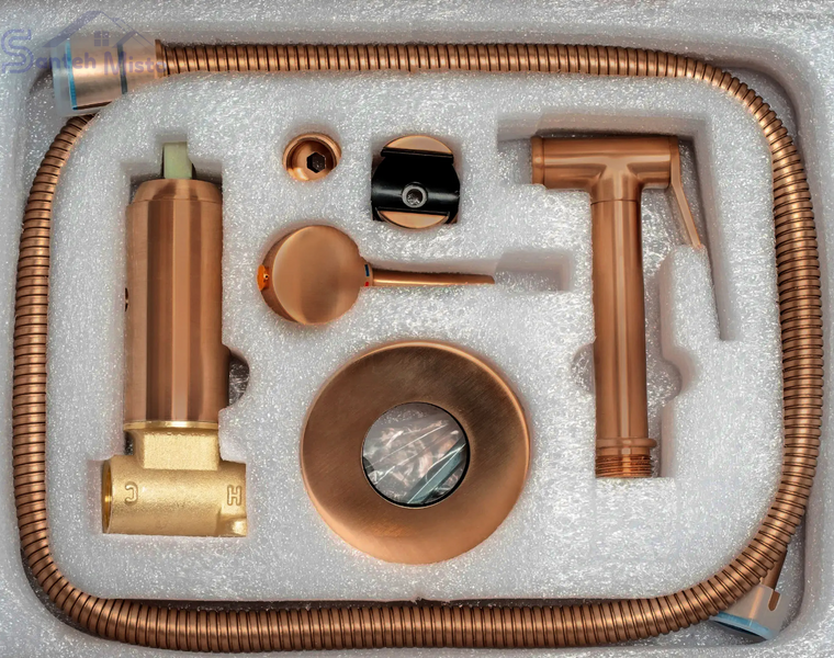 Набор гигиенического душа REA LOOP BRUSHED COPPER REA-B6314 фото