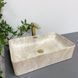 Умивальник (раковина) VBI ARABBA M BEIGE STONE MATT накладний VBI-013504 фото 1