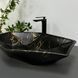 Умивальник (раковина) VBI VENEZIA MARBLE BLACK MATT накладний VBI-012406 фото 4