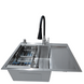Комплект кухонной мойки Kraft Satin BRS 65х48 (3.0/1.0 мм) SM4801 фото 2